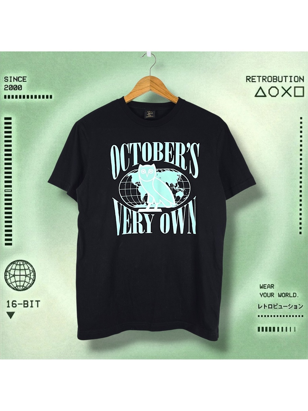 October's Very Own Ovo Owl Graphic  Shirt Black Size S Fits M